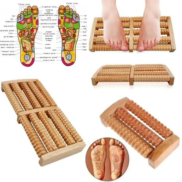 Wooden Reflexology Foot Massager